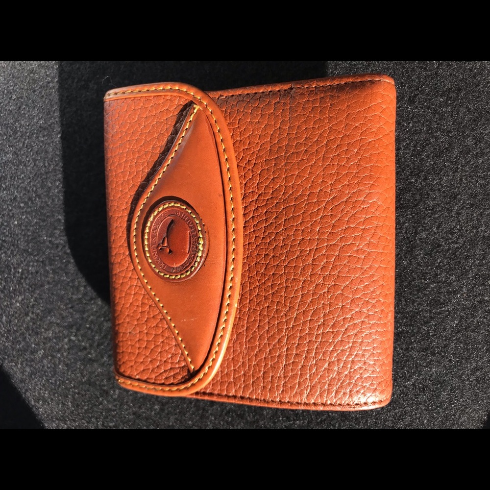 Dooney & Burke Pebble Grain Small Flap Wallet